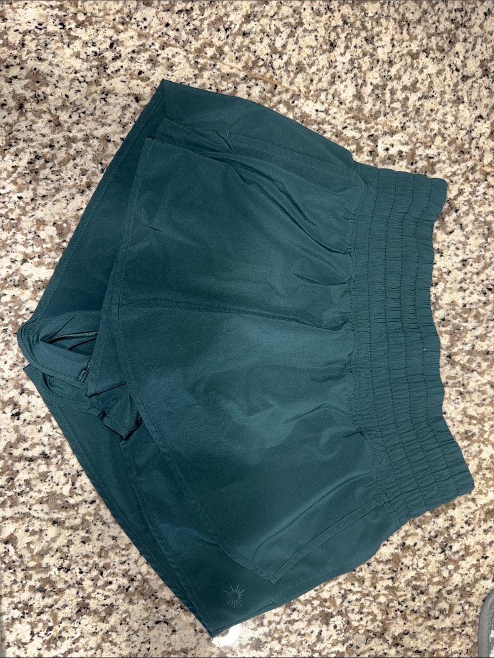 aerie Dark Teal Smocked-Waist Active Skort